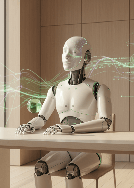 Susimąstęs dirbtinio intelekto robotas